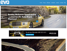 Tablet Screenshot of evomagazine.com.au